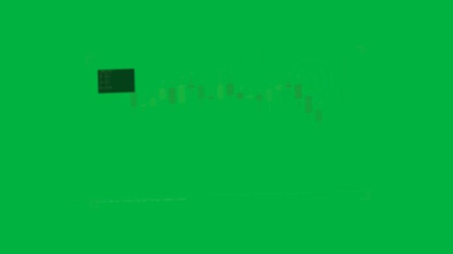 Vertical video: Moving white dot chart panning zooming HUD reticle marking red candle showing drop
