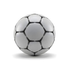 Fototapeta premium Classic black and white soccer ball isolated on a white background