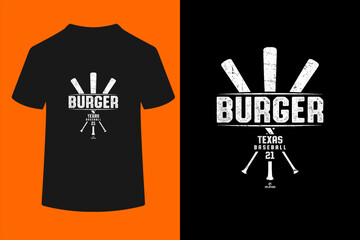 Vintage Baseball Bat Gameday Jake Burger Texas Baseball T-Shirt  © ben