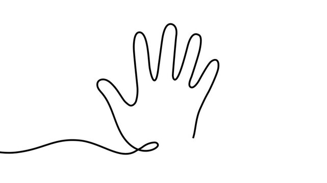 Continuous one line cat drawing art outline illustration draw paw. Cat drawing one line pet animal heart single kitten silhouette simple poster lineart footprint abstract print logo vector veterinary.
