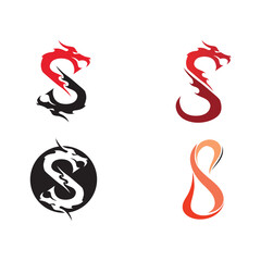 Obraz premium Business corporate letter S logo design vector.