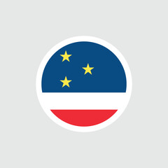 Obraz premium Flag of Gagauzia. Red, white, and blue flag with stars. Symbol of the Autonomous Territorial Unit of Gagauzia (Moldova). Vector.