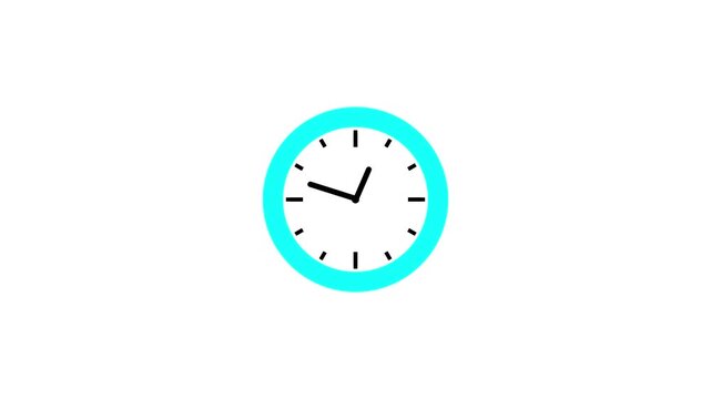 Futuristic Digital Interface with Digital Clock Display on white  Background and Turquoise / black  Glow Lighting