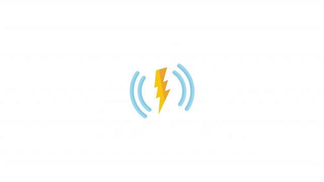 Lightning Bolt Circle Icon
