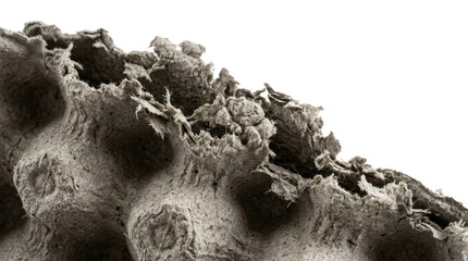 Fototapeta premium Textured Surface: A close-up shot revealing the intricate textures and patterns of a unique, rough surface. It evokes a sense of age and depth. 