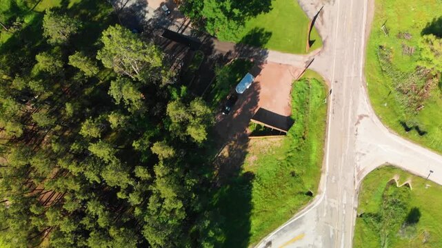 South Dakota countryside and hills in summer season, USA
