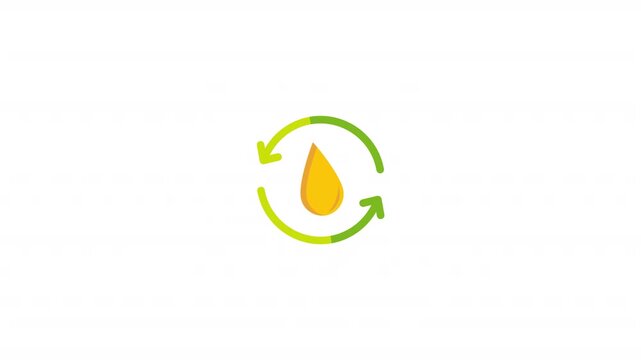 Oil Drop And Repeat Arrows 