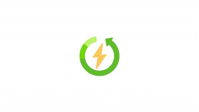 Clean Energy Cycle Icon