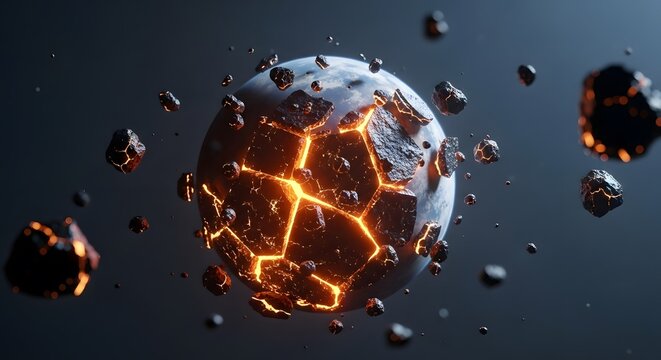 Shattering Planet Core Exploding Earth Destruction Space Drama
