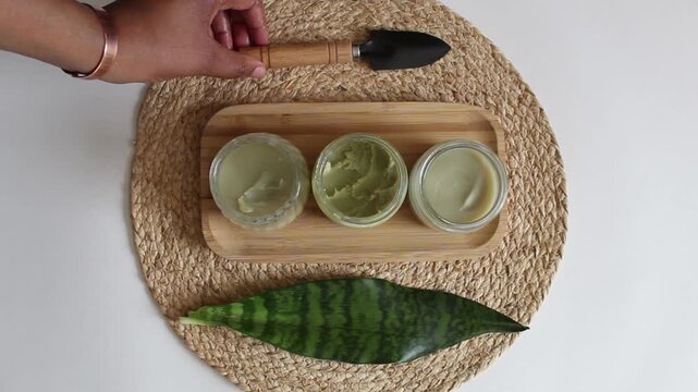 Rosemary Hair Butter in Glass Container