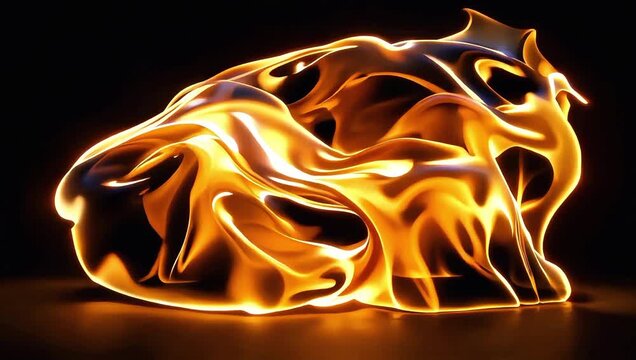 Dynamic Flame Fluid Simulation in Cinematic Style