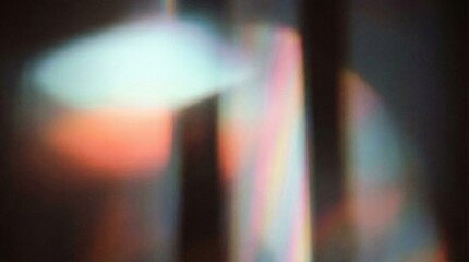 Fototapeta premium Abstract colorful light reflections with soft hues and shadows, noise and grain for a trendy design effect