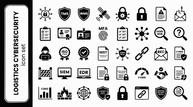 Supply Chain Disruption Recovery Bold Line Icons-Root Cause CAPA Expedite Re-Route Force Majeure ICS Emergency Sourcing Recovery KPI-25 Disruption Recovery Icon Set Vector