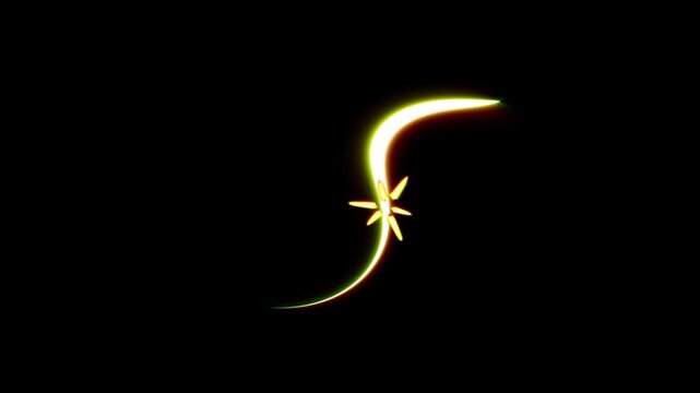 Dynamic motion swoosh whoosh swipe sword slash, glowing weapon slash animation, anime style speed lines and impact burst on black screen background, 4K resolution combat visual effects
