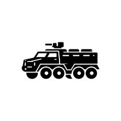 Fototapeta premium Heavy Armored Transport Vehicle Icon