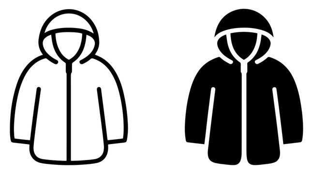 raincoat icon waterproof jacket protective symbol