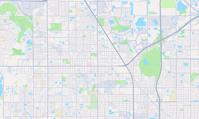 Naklejka premium Pinellas Park Florida map