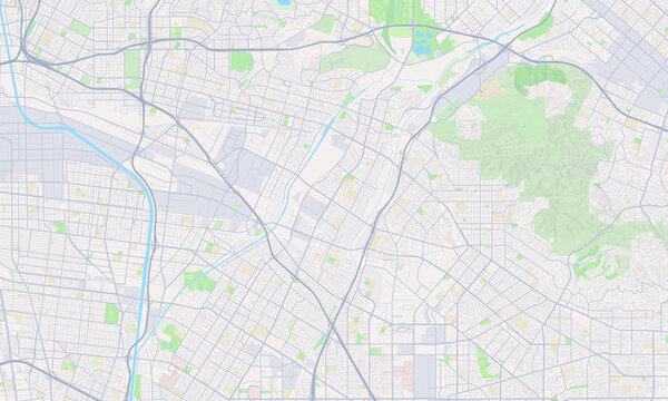 Pico Rivera California map