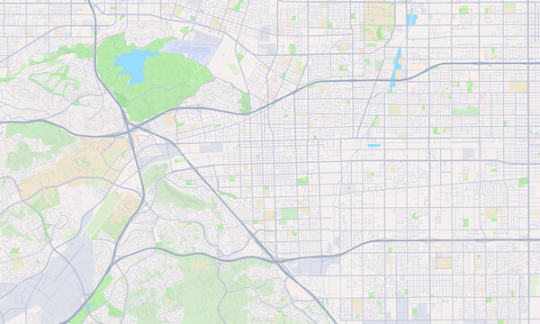 Pomona California map