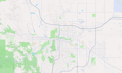 Obraz premium Rapid City South Dakota map