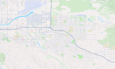 Fototapeta premium Redlands California map