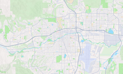 Obraz premium Reno Nevada map