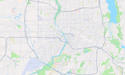Naklejka premium Rochester New York map