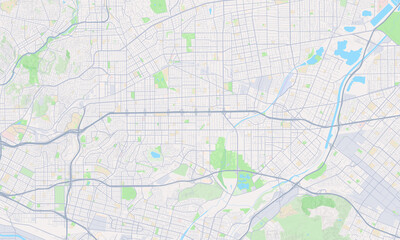 Fototapeta premium Rosemead California map
