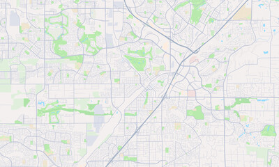 Obraz premium Roseville California map