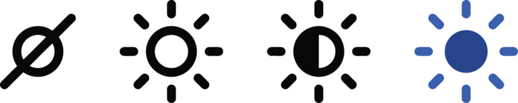 Planetary symbols sun moon earth and saturn representation