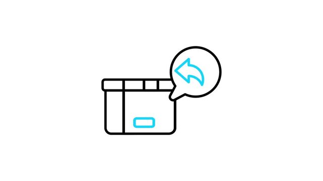 Return Package Animated Icon Video
