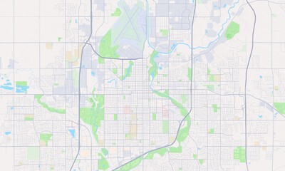 Fototapeta premium Sioux Falls South Dakota map