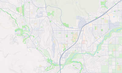 Fototapeta premium St. George Utah map