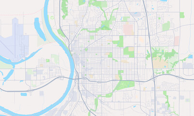 Obraz premium St. Joseph Missouri map