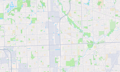 Obraz premium Sterling Heights Michigan map