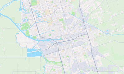 Fototapeta premium Stockton California map