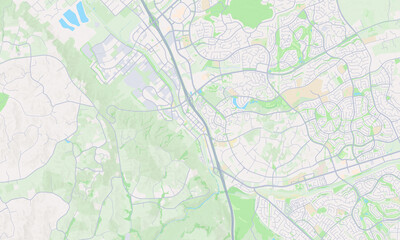 Fototapeta premium Temecula California map