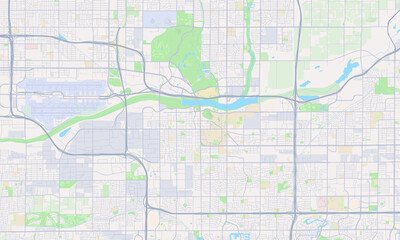 Fototapeta premium Tempe Arizona map