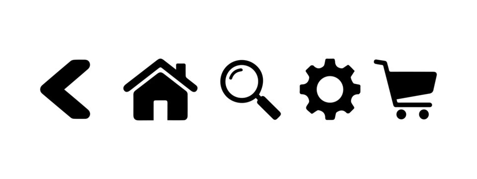 Essential E-commerce and Web Navigation Icon Set