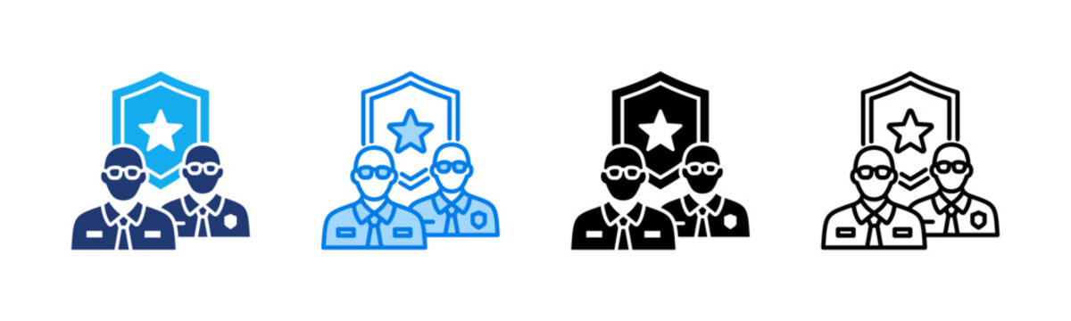 VIP Protection icon sheet multiple style collection