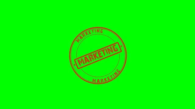 Marketing Circular & Rectangular Stamps on Green Screen Animation