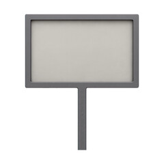 Fototapeta premium PNG Minimalist blank rectangular sign