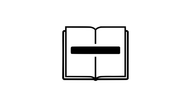 Highlighting important notes black white icon