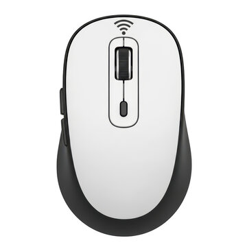 Wireless computer mouse isolated on transparent background
