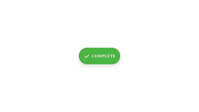 Modern 4K 3D Render of a Minimalist Red Pay Button Animating and Confirming Online Transaction on White Background