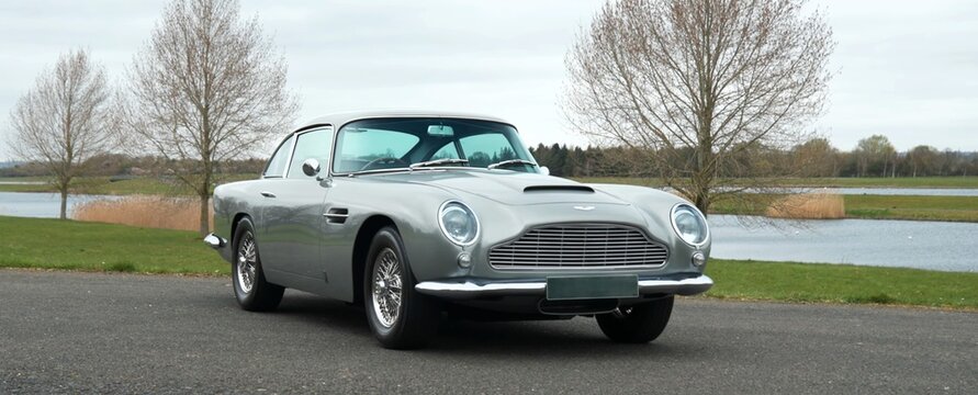 1964 Aston Martin DB5, Retro, Legend English sports car.