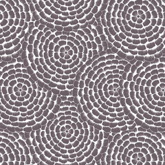 Obraz premium Illustration de fleurs rondes accumulées