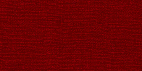 Fototapeta premium Deep burgundy red fabric texture with subtle horizontal weave pattern, professional textile background for design