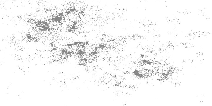 White grunge distress texture on grey background, abstract dusty grain paint splatter effect for vintage overlay