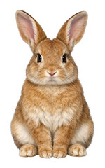 Obraz premium Adorable rabbit portrait on white.